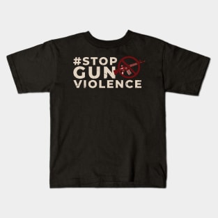 Stop Gun Violence Kids T-Shirt